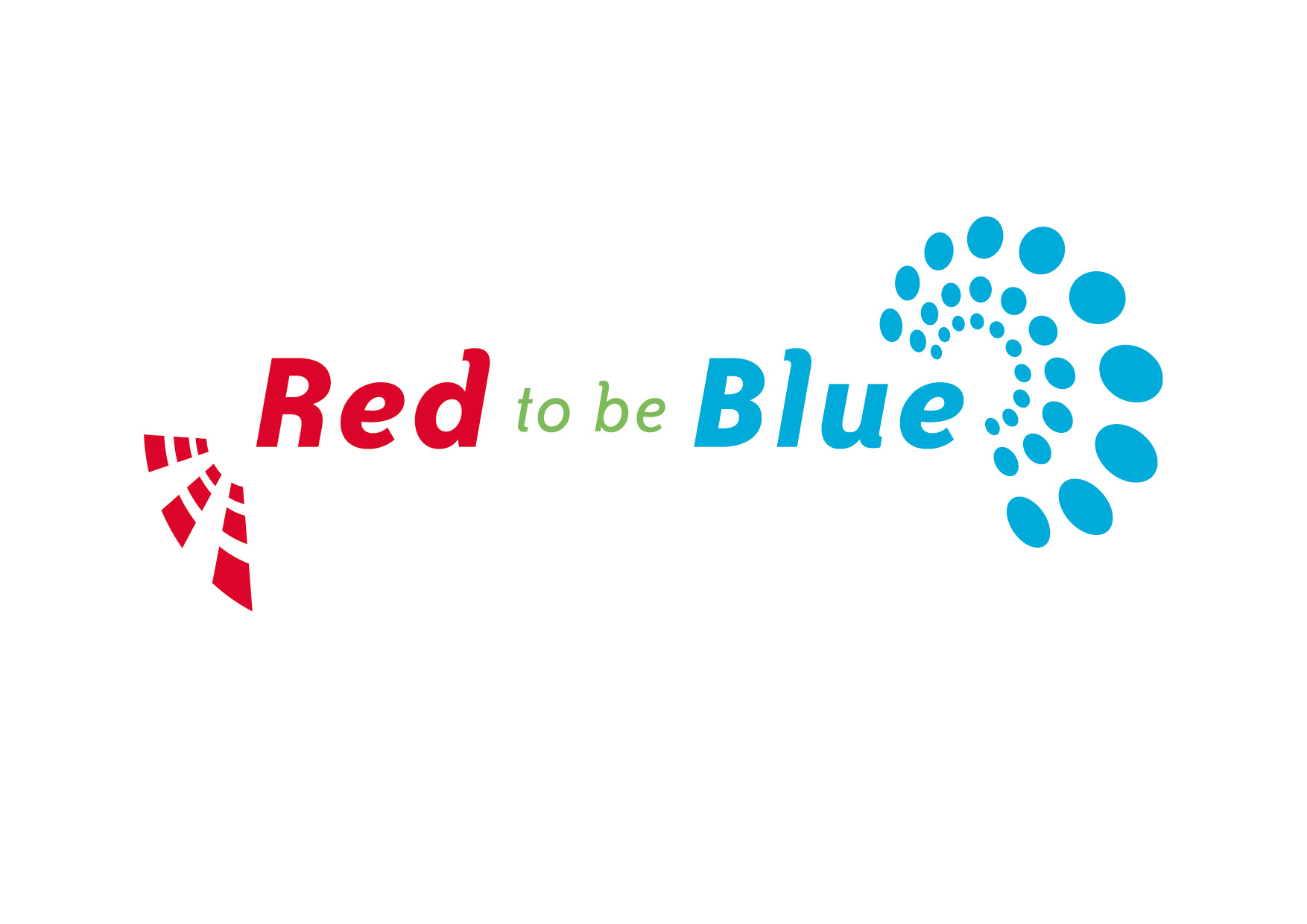 Logo Red to be Blue